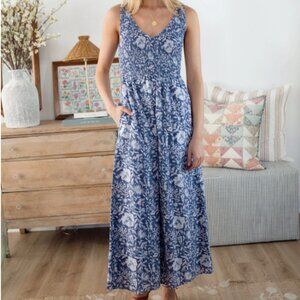 Marea by Liz Joy Cora Dress in Indigo Blossom - XS